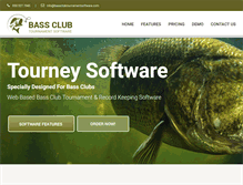Tablet Screenshot of bassclubtournamentsoftware.com